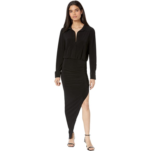  Norma Kamali Boyfriend NK Shirt Side Drape Gown