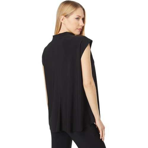  Norma Kamali Sleeveless Boyfriend Shirt A-Line Top