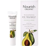 Nourish Organic | Renewing & Hydrating Eye Treatment - Avocado & Argan | GMO-Free, Cruelty Free, 100% Vegan (0.5oz)