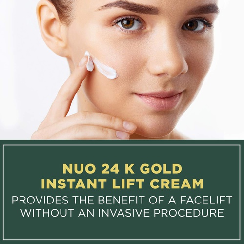  NuOrganic Cosmetics 24k Gold Cream - Face Lifting & Firming Wrinkle Cream | Anti Wrinkle Cream for Women & Men | Firms & Tightens | Use as Day Moisturizer to Reduce Appearance Of Wrinkles and Fine Lin