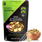 Nut Cravings Natural Sliced Almonds - Raw, Superior to Organic (16oz - 1 Pound) Packed Fresh in Resealble Bag - Nut Trail Mix Snack - Healthy Protien Food, All Natural, Keto Friendly, Vegan, Ko