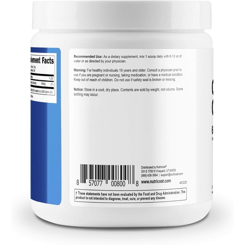  Nutricost Calcium Carbonate Powder 500 Grams