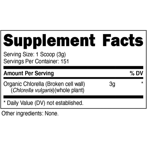  Nutricost Organic Chlorella Powder 16oz (1LB) - 3g Per Serving