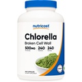 Nutricost Chlorella Capsules 500mg, 240 Vegetarian Capsules - Non-GMO and Gluten Free