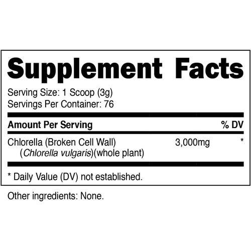  Nutricost Organic Chlorella Powder 8oz - 3000mg Per Serving - Non-GMO, Gluten Free