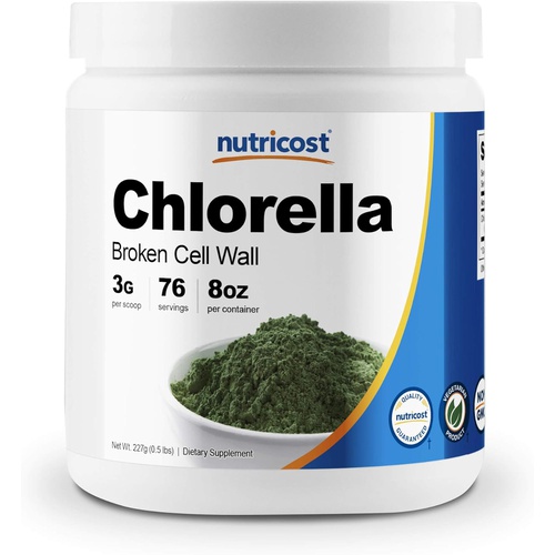  Nutricost Organic Chlorella Powder 8oz - 3000mg Per Serving - Non-GMO, Gluten Free