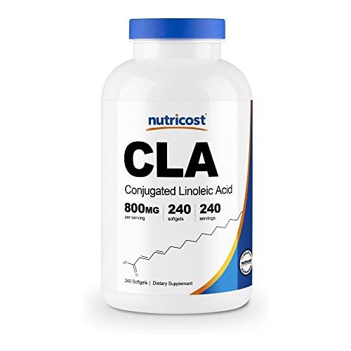  Nutricost CLA (Conjugated Linoleic Acid) 800mg, 240 Softgels