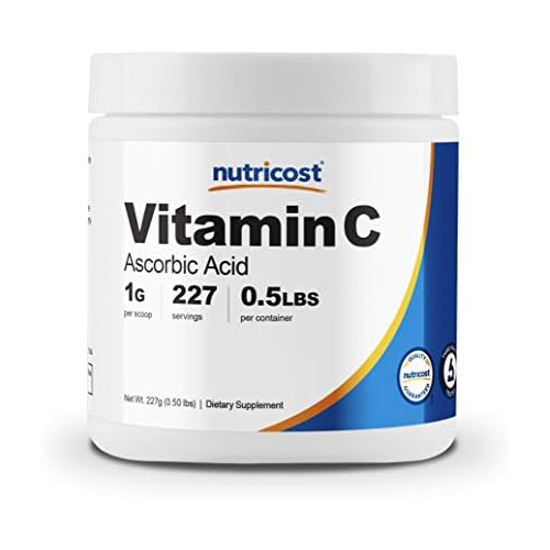  Nutricost Ascorbic Acid Powder (Vitamin C) 0.5 LBS (8 Ounce)