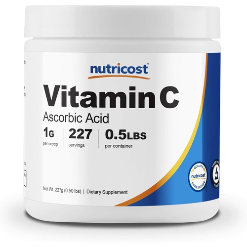  Nutricost Ascorbic Acid Powder (Vitamin C) 0.5 LBS (8 Ounce)