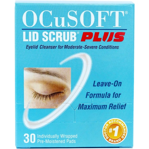  OCuSOFT Lid Scrub Plus, Pre-Moistened Pads, 30 Count