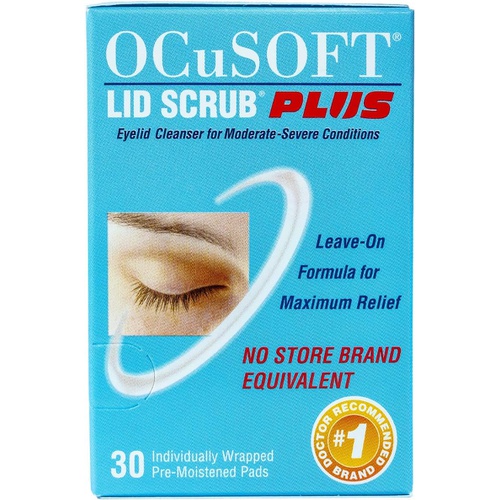  OCuSOFT Lid Scrub Plus, Pre-Moistened Pads, 30 Count