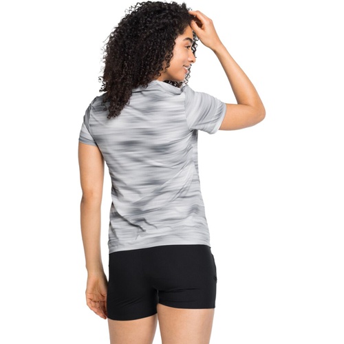  ODLO Fli Chill-Tec Print Short-Sleeve Crew Top - Women