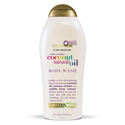  OGX Extra Creamy + Coconut Miracle Oil Ultra Moisture Body Wash, 19.5 Fl Oz