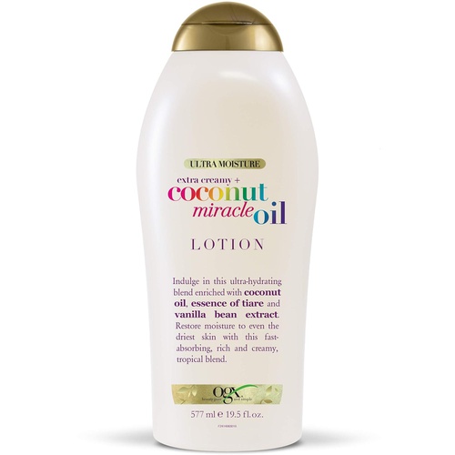  OGX Extra Creamy + Coconut Miracle Oil Ultra Moisture Body Wash, 19.5 Fl Oz