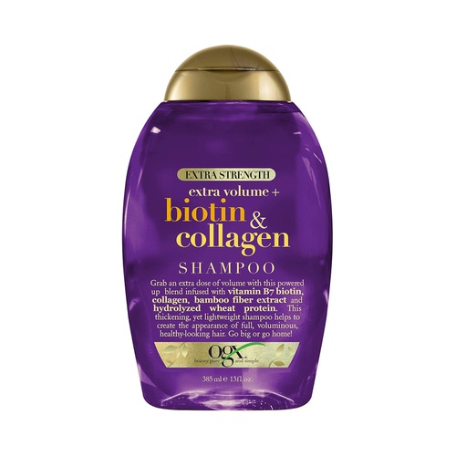  OGX Thick & Full + Biotin & Collagen Extra Strength Volumizing Conditioner with Vitamin B7 & Hydrolyzed Wheat Protein for Fine Hair. Sulfate-Free Surfactants for Thicker, Fuller Ha