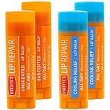 OKeeffes Unscented & Cooling Relief Lip Repair Lip Balm for Dry, Cracked Lips, Stick, (Pack of 4)