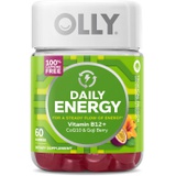 OLLY Daily Energy Gummy, Caffeine Free, Vitamin B12, CoQ10, Goji Berry, Adult Chewable Supplement, Tropical Flavor - 60 Count