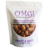 OMG! Pretzels LLC OMG! Pretzels Sweet & Spicy Gourmet Seasoned Sourdough Pretzel Nuggets, 8 Ounce Bag, Pack of 1