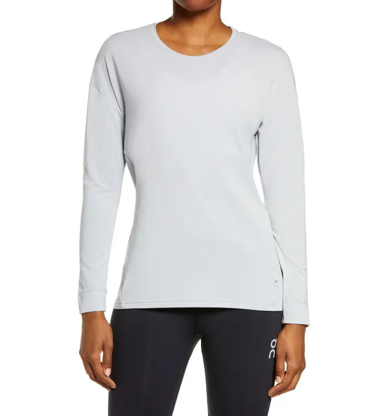 On Performance Long Sleeve Running T-Shirt_GLACIER