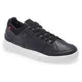 On THE ROGER Clubhouse Tennis Sneaker_BLACK WHITE