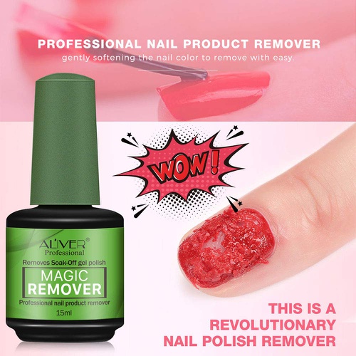  ONE1X Nail Polish Remover 3Pcs, Magic Soak-Off Gel Nail Polish Remover-Quick,Professional Nail Polish Remover for Natural, Gel Nails