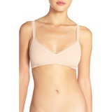 On Gossamer Stretch Cotton Bralette_CHAMPAGNE