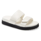 Open Edit Finley Croc Embossed Platform Sandal_WHITE CROC