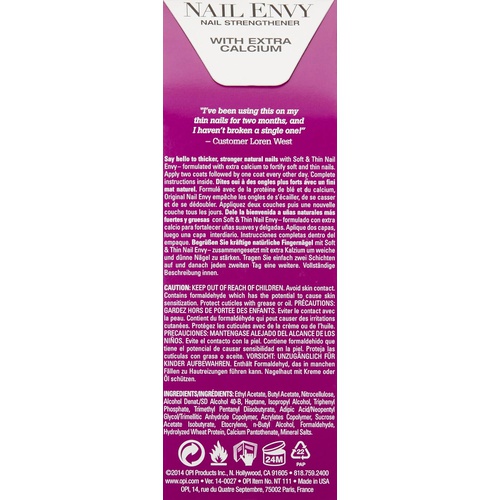  OPI Nail Envy Nail Strengthener, Nail Treatment, 0.5 Fl oz