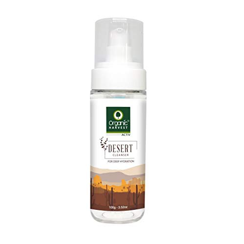  Organic Harvest Australian Desert Fruits Face Wash for Deep Hydration, Nourishing, Glowing & Vibrant Skin, No Parabens, Sulphates & Minerals oils, Vegan & Cruelty free, 100ml