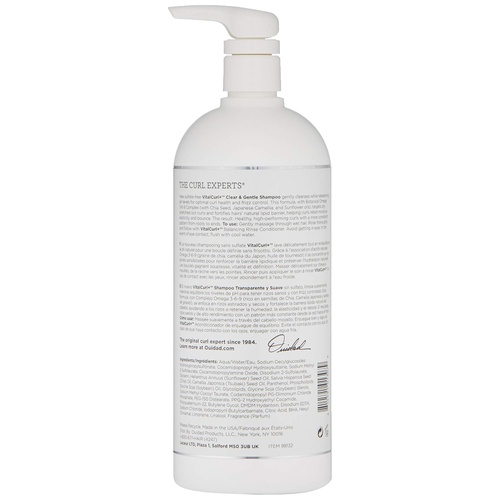  OUIDAD Vitalcurl+ Clear & Gentle Shampoo, 33.8 Fl oz