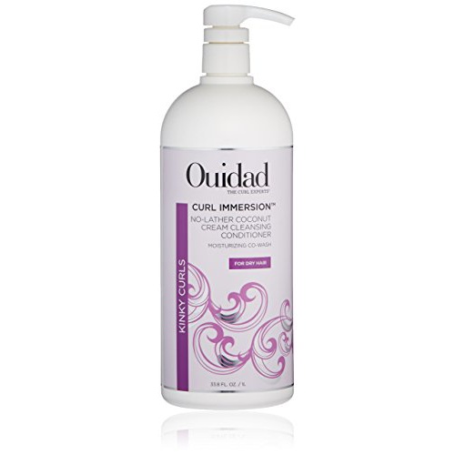  OUIDAD Curl Immersion No-Lather Coconut Cream Cleansing Conditioner, 33.8 Fl oz