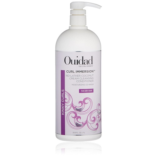  OUIDAD Curl Immersion No-Lather Coconut Cream Cleansing Conditioner, 33.8 Fl oz