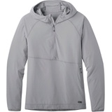 Outdoor Research Astroman Sun Womens Half Zip Hoodie_PEBBLE