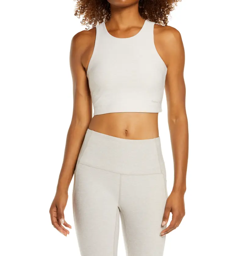 Outdoor Voices Low Back Sports Bra_OATMEAL