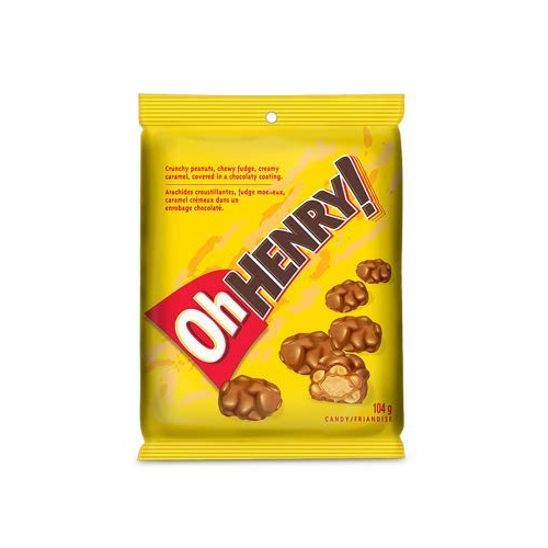  Oh Henry Chocolate Bites Peg Bag 104g/3.66oz (Imported from Canada)
