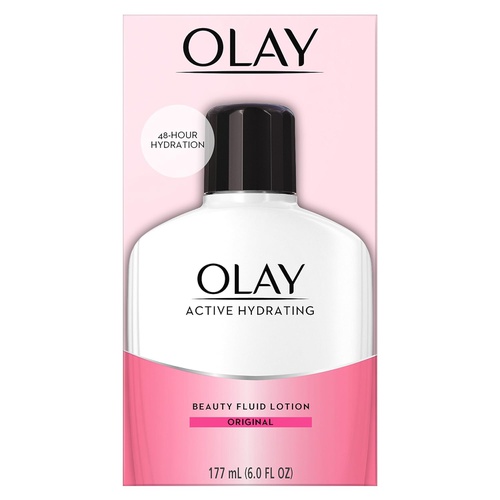  Face Moisturizer by Olay, Active Hydrating Beauty Moisturizing Lotion, 6 fl oz (Pack of 2)