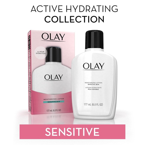  OLAY Moisturizing Lotion Sensitive Skin 6 oz (Pack of 2)