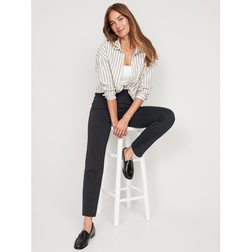 올드네이비 Oldnavy Extra High-Waisted Stevie Straight Ankle Pants Hot Deal