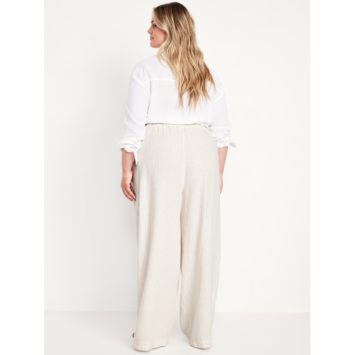 올드네이비 Oldnavy High-Waisted Linen-Blend Super Wide-Leg Pants