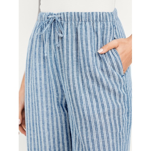 올드네이비 Oldnavy High-Waisted Linen-Blend Super Wide-Leg Pants