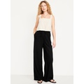 Oldnavy High-Waisted Linen-Blend Super Wide-Leg Pants