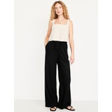 Oldnavy High-Waisted Linen-Blend Super Wide-Leg Pants