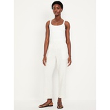 Oldnavy High-Waisted Linen-Blend Straight Ankle Pants