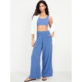 Oldnavy High-Waisted Crinkle Gauze Wide-Leg Pants