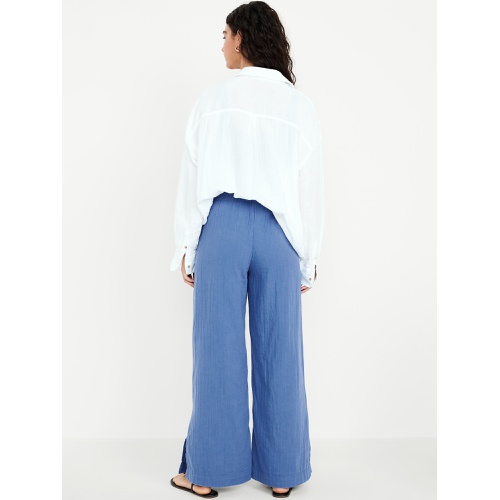 올드네이비 Oldnavy High-Waisted Crinkle Gauze Wide-Leg Pants