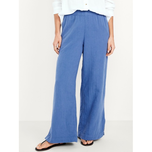 올드네이비 Oldnavy High-Waisted Crinkle Gauze Wide-Leg Pants