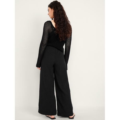 올드네이비 Oldnavy High-Waisted Crinkle Gauze Wide-Leg Pants
