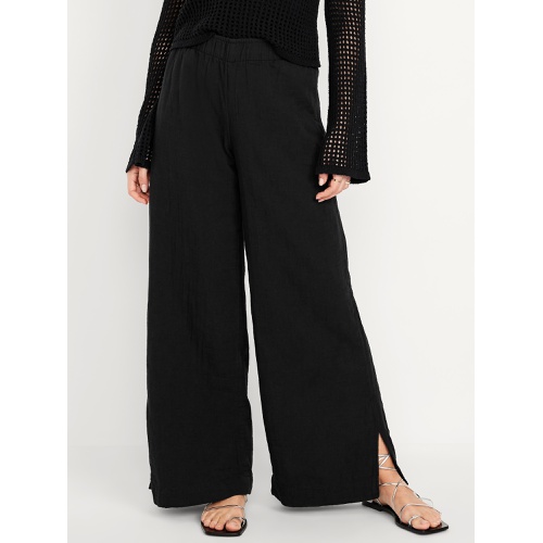올드네이비 Oldnavy High-Waisted Crinkle Gauze Wide-Leg Pants