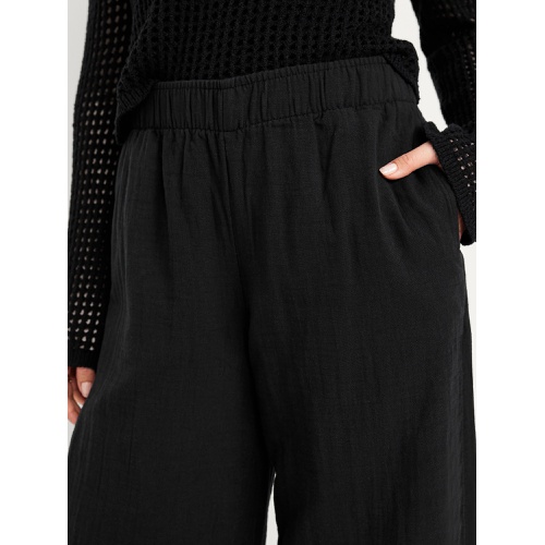 올드네이비 Oldnavy High-Waisted Crinkle Gauze Wide-Leg Pants