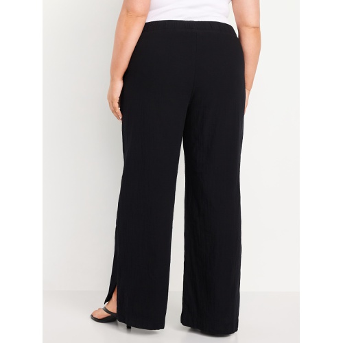 올드네이비 Oldnavy High-Waisted Crinkle Gauze Wide-Leg Pants